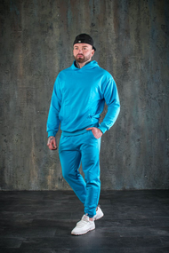 Костюм оверсайз весна блакитний S XL