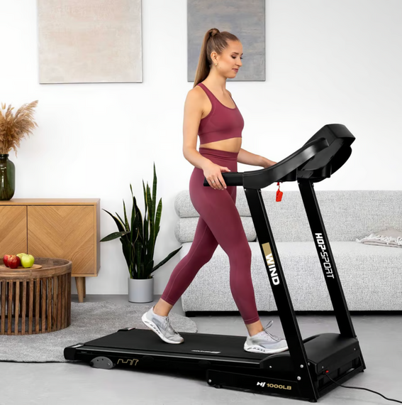 Бігова доріжка Hop-Sport HS-1000LB Wind сірий | Зображення 1