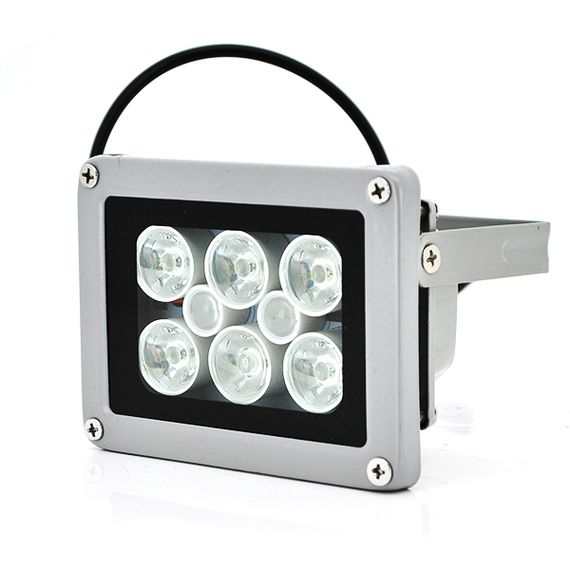 Прожектор спрямований з сутінковим датчиком YOSO 12V 1.2W, 6 + 2LED, IP66, кут огляду 60 °, дальність до 30м, 110 * 86 * 63мм, BOX