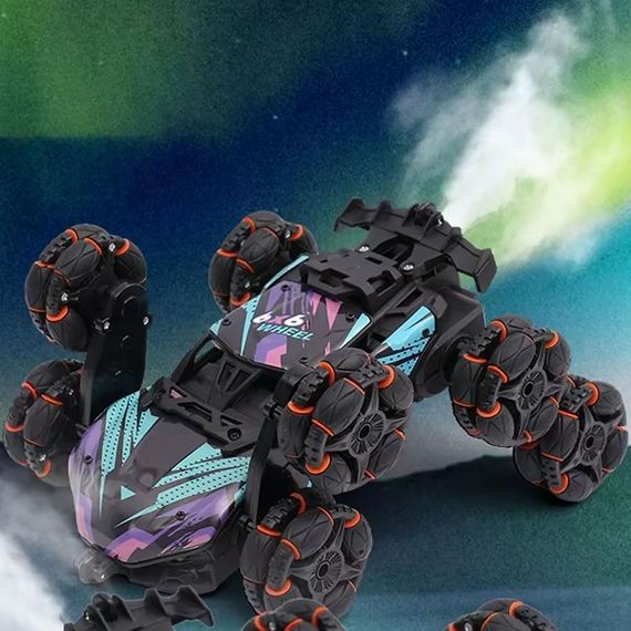 Дитячий восьмиколісний джип на радіокеруванні SHT 2330 2.4G (with 2 remote) Violet | Зображення 3