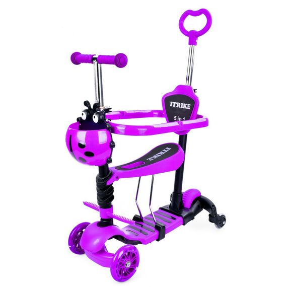 Самокат детский 3-х колесный 5 в 1 JR3-101-V, до 25 кг