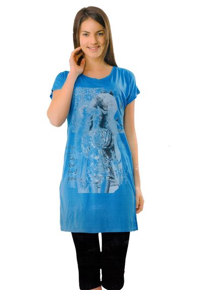 Одяг Sccalla 10348 Туреччина С  Віскоза+Лайкра Блакитний