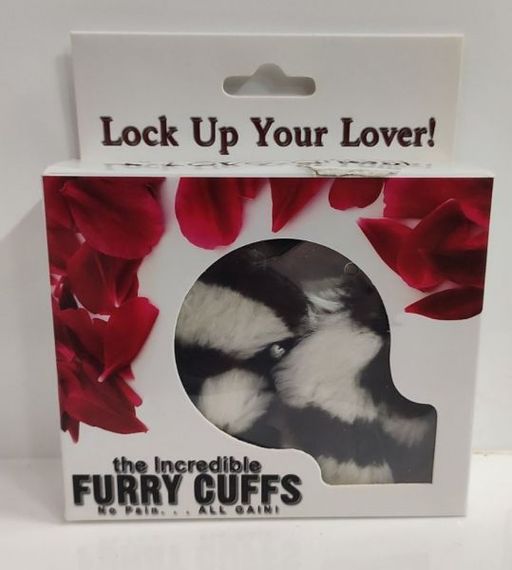 Наручники Roomfun Metal Handcuff, Zebra, Белый с коричневыми вставками | Зображення 1