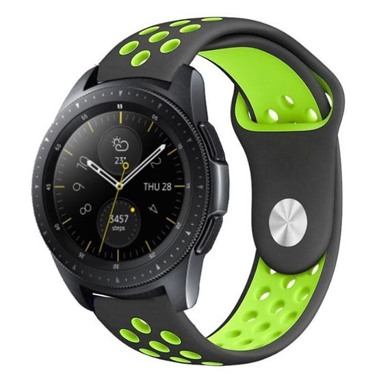 Спортивний ремінець Primo Perfor Sport годинника для Samsung Galaxy Watch 42 mm (SM-R810) - Black&Green