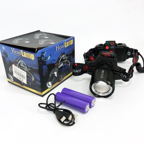 Ліхтар на голову для риболовлі, Налобний ліхтар, Налобний прожектор на лоб потужний WU-13 | Зображення 4