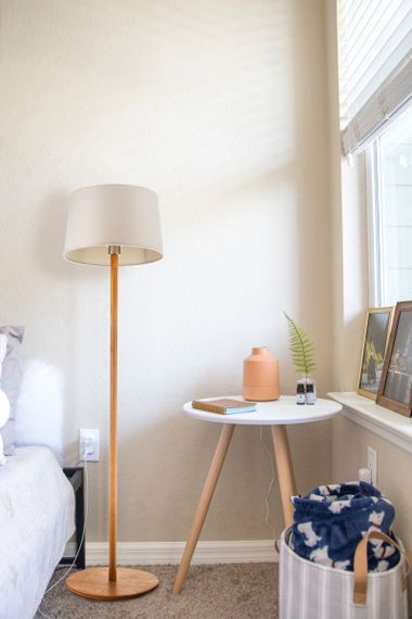 Торшер напольный на деревянной основе FLT-46 E27 | Зображення 3