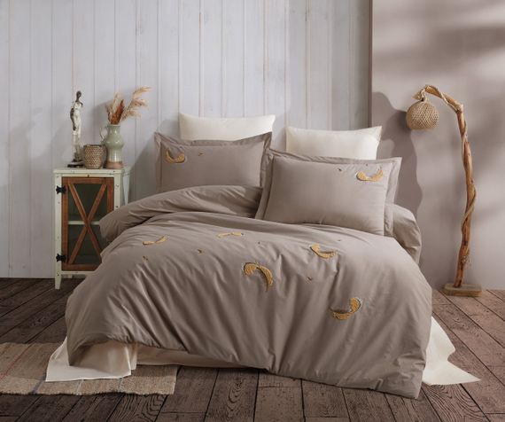 Постельное белье Maribor Elegance Poplin 200 х 220 см Piuma Vizon | Зображення 1