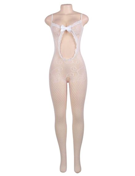 Бодистокинг ажурный с открытым доступом Star Night белый, XS-M sexstyle | Зображення 2