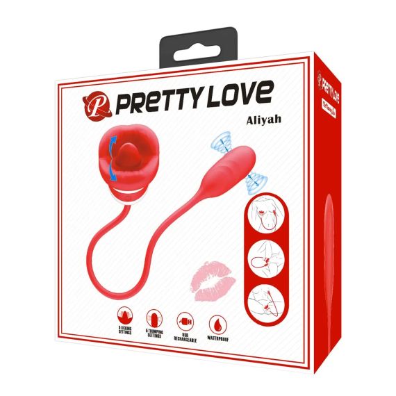 Гнучкий вібростимулятор із функцією лизання Pretty Love - Aliyah, BI-300078 sexstyle | Зображення 9