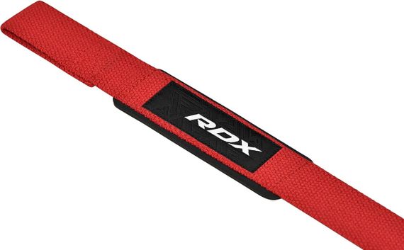 Лямки для тяги RDX W1 Gym Single Strap Red Plus | Зображення 2