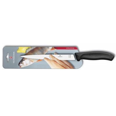 Кухонный нож Victorinox SwissClassic Filleting Flex 20 см Black (6.8713.20B) | Зображення 2
