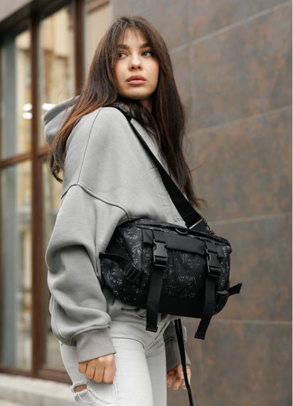 Жіноча сумка бананка Sambag Dynamicdart чорна 38 × 21 × 7 см (80411702) | Зображення 8