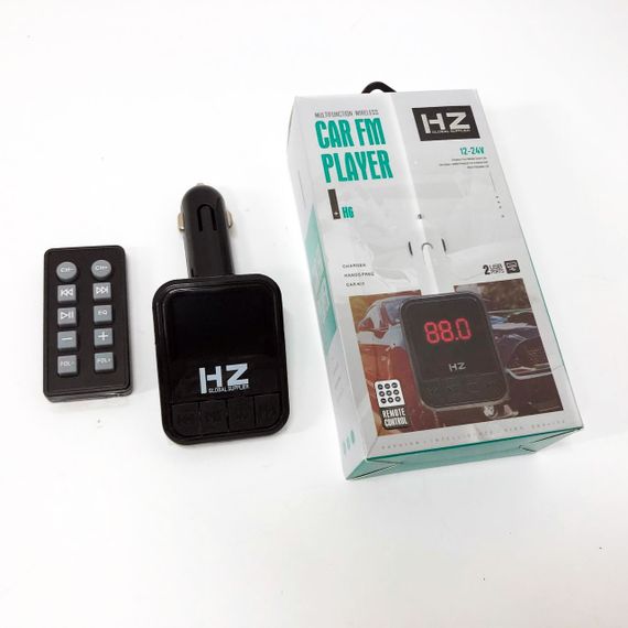 Устройство для проигрывания музыки в авто HZ, FM модулятор для машины с функцией Bluetooth WF-73 | Зображення 6