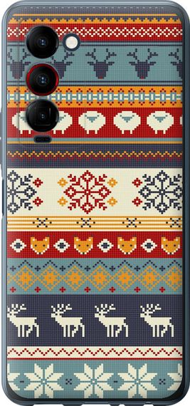 Чехол на Tecno Camon 18 Premier Рождественский орнамент "3303u-2652-17620"