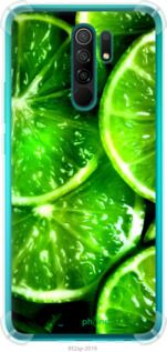 Чохол на Xiaomi Redmi 9 Зелені часточки лимона "852sp-2019-2448"