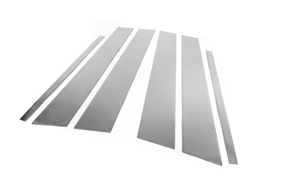 Накладки на дверные стойки из нержавеющей стали (6 шт) для Volkswagen Golf 5 2003-2009 гг | Зображення 1