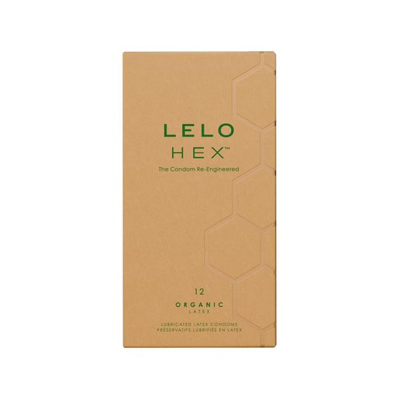 Презервативи LELO HEX Condoms Organic 12 Pack, тонкі та суперміцні Sex Aura | Зображення 1