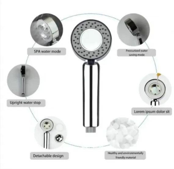 Озера для душу двостороння MULTIFUNCTIONAL FAUCET з відсіком для шампуню | Зображення 4