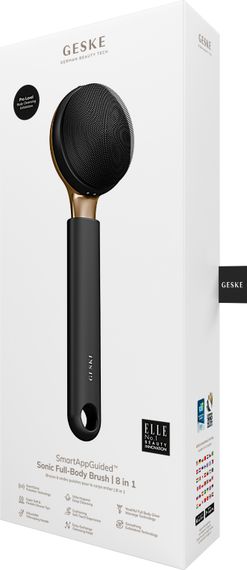 Ультразвуковая щетка для всего тела GESKE Sonic Full-Body Brush&Intensive Exfoliator 8в1 starlight, Серый | Зображення 7