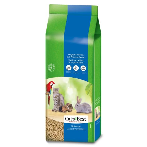 Наповнювач гігієнічний деревний Rettenmaier Cats Best Universal для котів 40 л / 22 кг