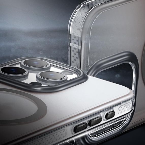 Чохол TPU+PC Shadow with MagSafe для Apple iPhone 14 Pro (6.1") Gray | Зображення 2