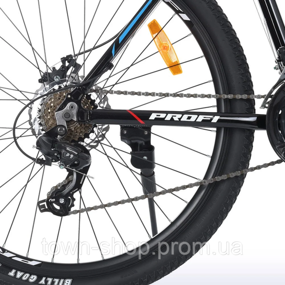 Велосипед "EVEREST" PROF1 G275EVEREST A275.127,5 д.  Алюм.рама 19", SHIMANO 21SP, алюм.DB, CS TZ500, черный | Зображення 5