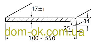 Підвіконня дерев'яне Верзаліт (Werzalit by Gentas) 4616 Маракайбо | Зображення 6