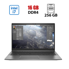 Мобільна робоча станція HP ZBook 14 G7 / 14" (1920x1080) IPS / Intel Core i7-10510U (4 (8) ядра по 1.8 - 4.9 GHz) / 16 GB DDR4 / 256 GB SSD M.2 / Intel UHD Graphics / WebCam б/в