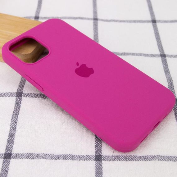Чохол Silicone Case Full Protective (AA) для Apple iPhone 12 Pro / 12 (6.1") Малиновий / Dragon Fruit | Зображення 1