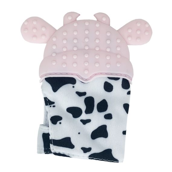 Прорізувач-рукавичка "Корівка" MGZ-0405(Pink) на липучці | Зображення 1