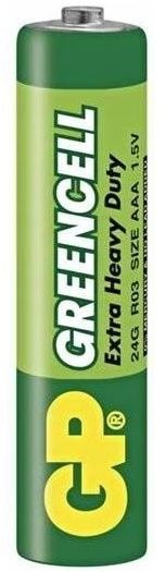 Батарейка GP Greencell 24G, R03, ААA, 1.5V, 1 шт.