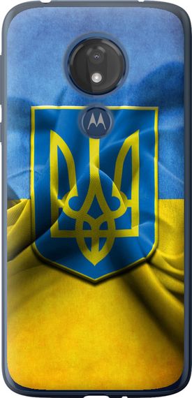Чехол на Motorola Moto G7 Power Флаг и герб Украины 1 "375u-1657-17620"