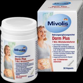 Пробіотик "Mivolis" з 7 мільярдами біфідобактерій для кишківника та роботи імунної системи, 30 шт., Німеччина