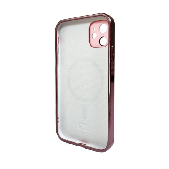 Чохол для смартфона AG Glass Sapphire Frame MagSafe Logo for Apple iPhone 12 Pink | Зображення 1