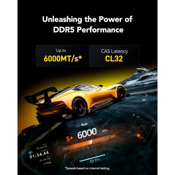 Модуль пам'яті для комп'ютера DDR5 32GB (2x16GB) 6000 MHz Thor Black Lexar (LD5U16G60C38LG-RGD) | Зображення 7