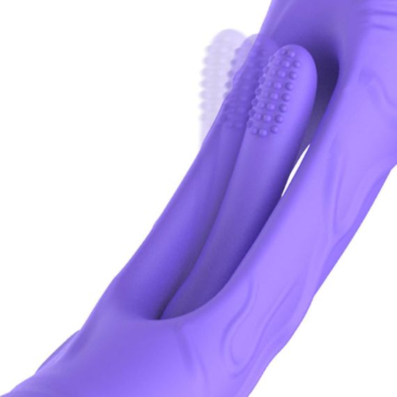 Вібратор Good Vibes Only - Flax Vibrating Dildo with G-Spot Stimulator Sex Aura | Зображення 4