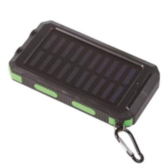 Power bank 50000mAh з компасом та на сонячній батареї Чорний із зеленим
