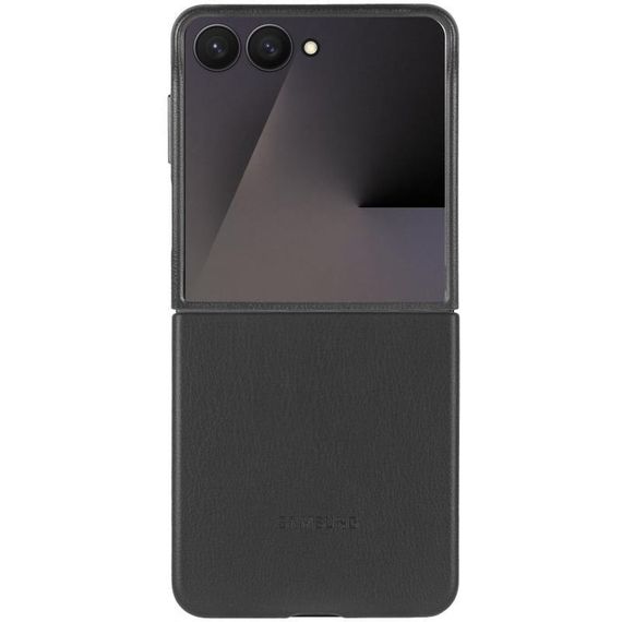 Шкіряний чохол Leather Case (AAA) для Samsung Galaxy Z Flip5 Blue Black | Зображення 1