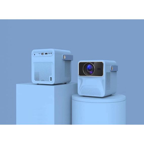 SMART проектор HD(1280*720) на ANDROID портативный XPRO PANOPLUS SOUNDBOX BLUE(4000 lumen) с подключением к iOS и Android для офиса, домашнего кинотеатра и проведения презентаций + Аэромышь в комплекте (L5G824_3899) | Зображення 2