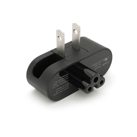 Переходник складной, m-m, американка\3pin, Black