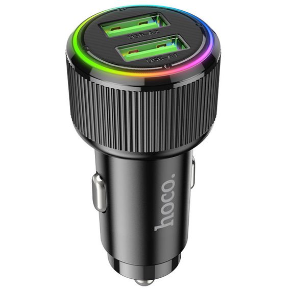 АЗУ Hoco NZ14 Guerrero QC3.0 18W total 38W (2USB-A) Black