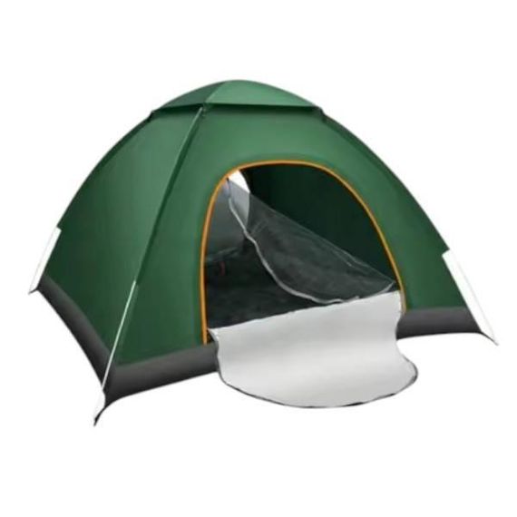 Намет 4-місний автоматичний одношаровий з клапаном Зелений