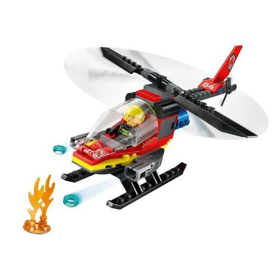 Конструктор LEGO City Пожежний рятувальний гелікоптер 85 деталей (60411) | Зображення 6