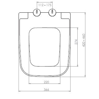 Сидіння для унітазу NKP Dolce з кришкою і функцією мікроліфта 0406 | Зображення 1