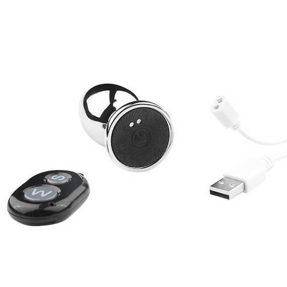 Сталевий анальний корок із вібрацією Nexus Cestos USB 3,5см | Зображення 3