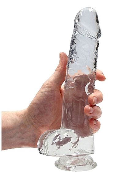 Фалоімітатор - Realrock Dildo 9" Transparent Sex Aura | Зображення 2