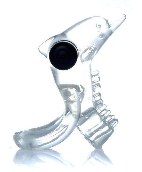 Ерекційне вібро кільце BOSS - Dolphin Vibro CockRing Clear, BS6700050 Sex Aura