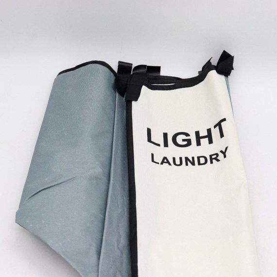 Корзина для белья на 120л в ванную комнату, 3 отсека / Складная корзина для сортировки грязного белья | Зображення 4