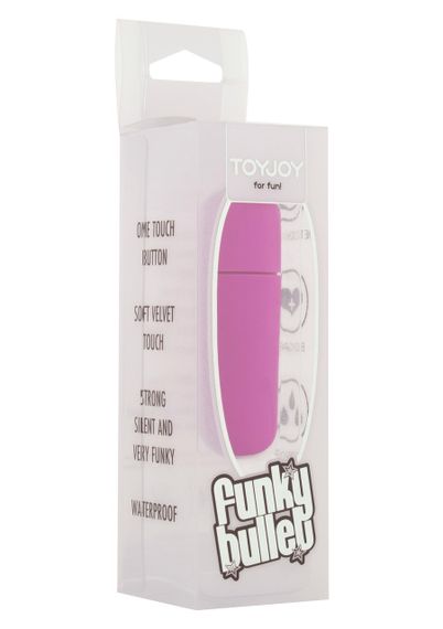 Вібропуля Funky Bullet фуксія, 5.5 х 1.5 см Sex Aura | Зображення 1