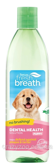 Добавка в воду для щенков TropiClean Fresh Breath для здоровья зубов 473 мл 645095002012 | Зображення 1